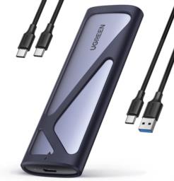 Kieszeń Ugreen CM400 90264 na dysk SSD M.2 z portem USB-C 3.2 - szara