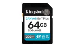 Karta pamięci Kingston Canvas Go Plus SDG4/64GB (64GB; Class U3, V30; Karta pamięci)