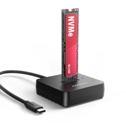 Axagon ADSA-M2C11L stacja dokująca do dysków twardych USB 3.2 Gen 2 (3.1 Gen 2) Type-C Czarny