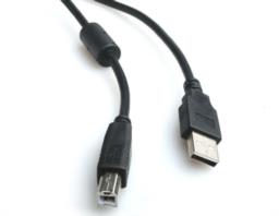 Kabel GEMBIRD CCF-USB2-AMBM-10 (USB 2.0 typu A M - USB 2.0 typu B M; 3m; kolor czarny)