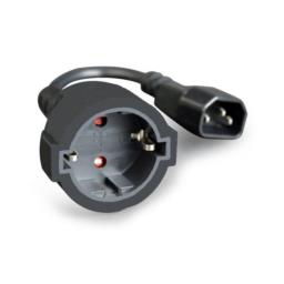 Adapter GEMBIRD PC-SFC14M-01 (C14 / IEC C14 / IEC 320 C14 M - Schuko, Shuko F; 0,15m; kolor czarny)