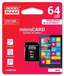 Karta pamięci GoodRam M1AA-0640R12 (64GB; Class 10; + adapter)
